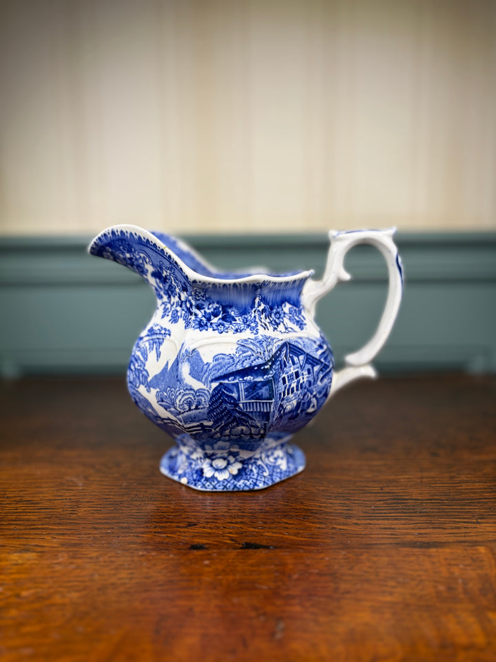 Blue and White Antique Creamer