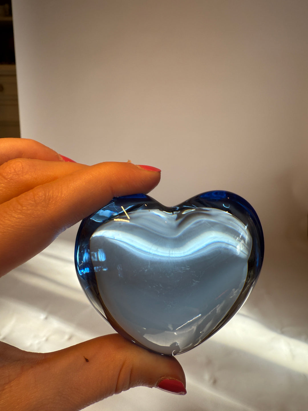 Baccarat Blue Amor Heart