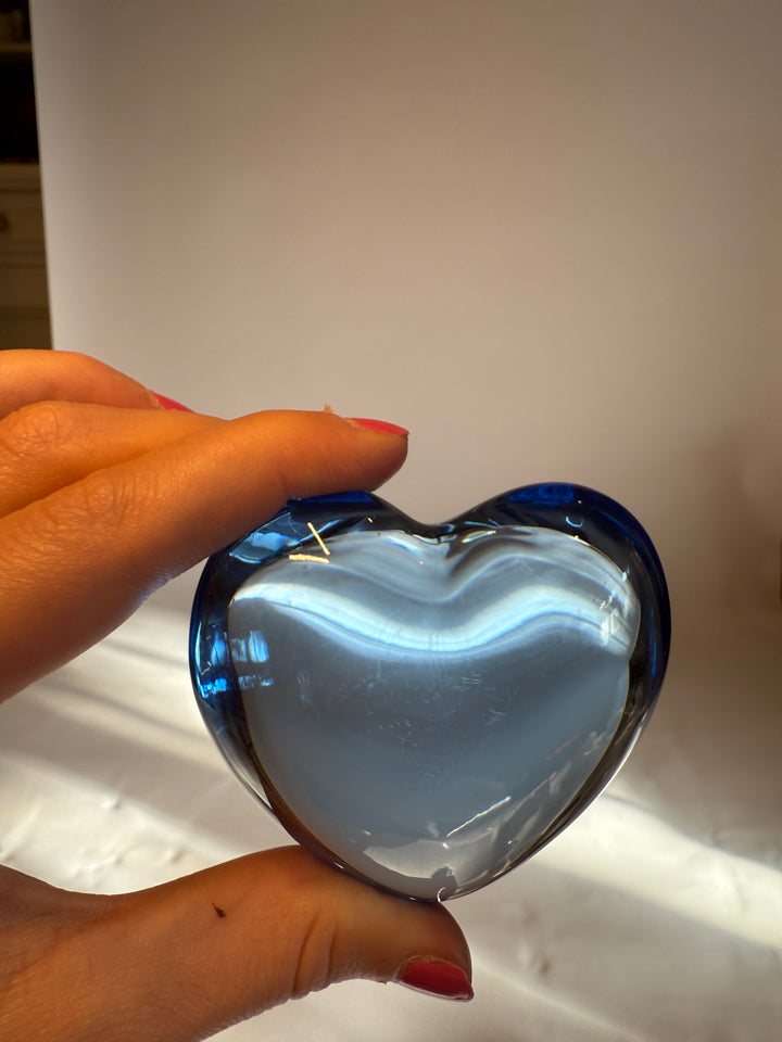 Baccarat Blue Amor Heart