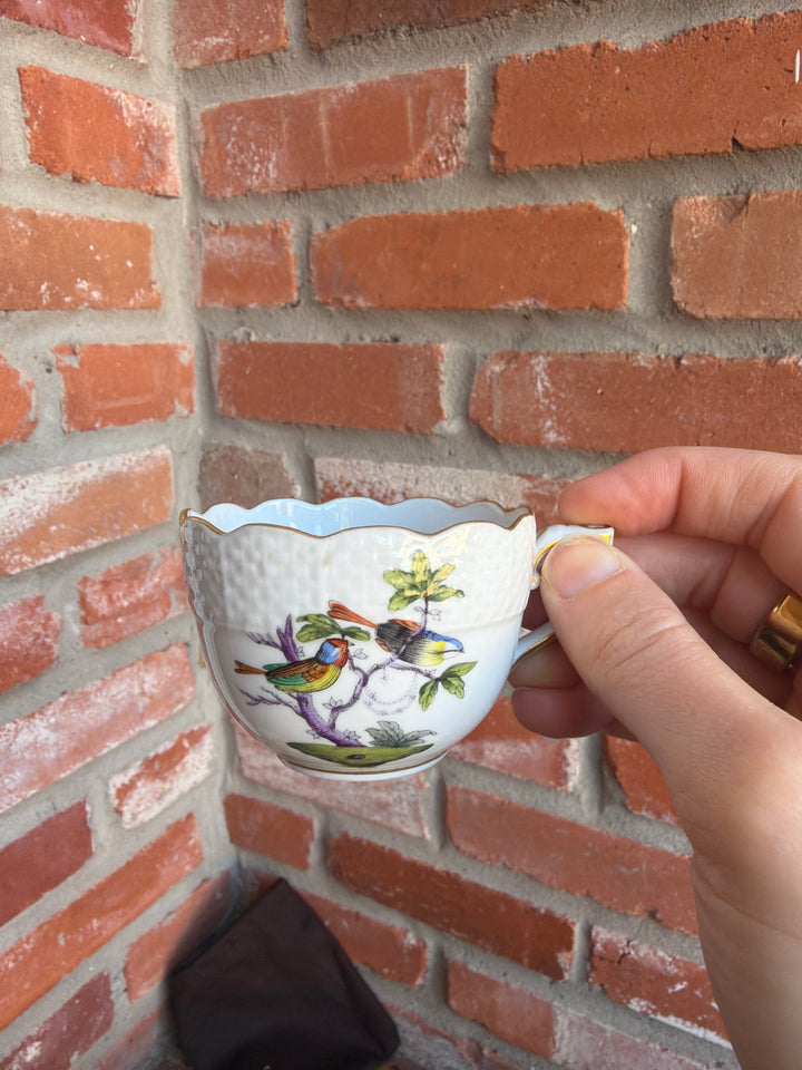 2 Herend Tea Cups and Saucers (#711)