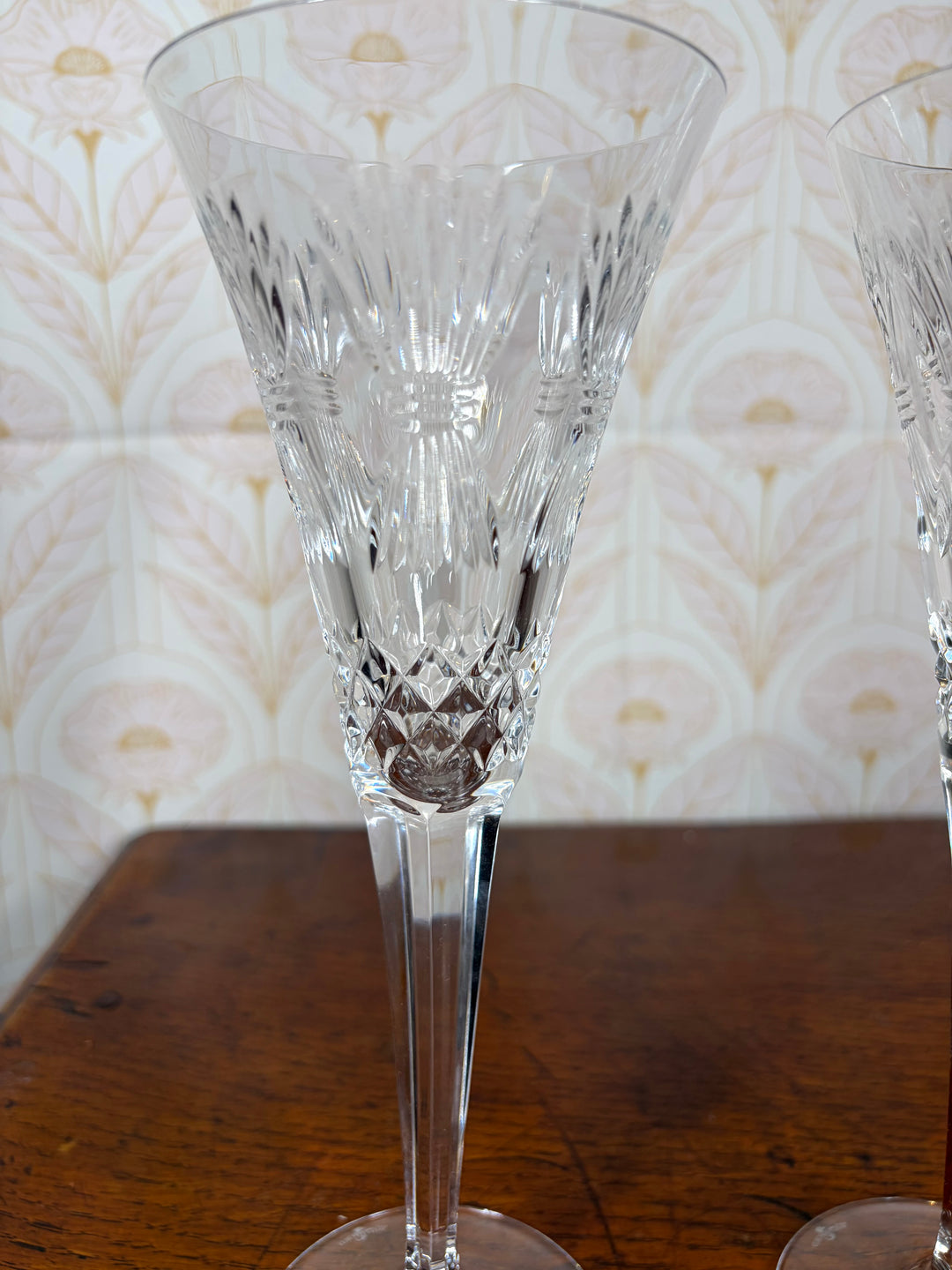 Pair of Waterford Champagne Flutes