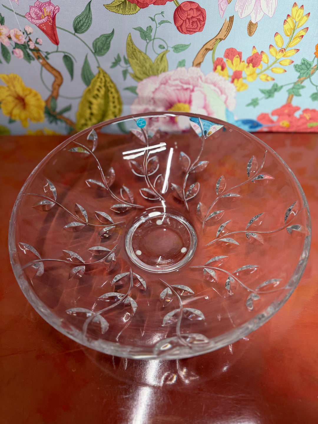 Vintage Tiffany & Co Crystal Vine Bowl