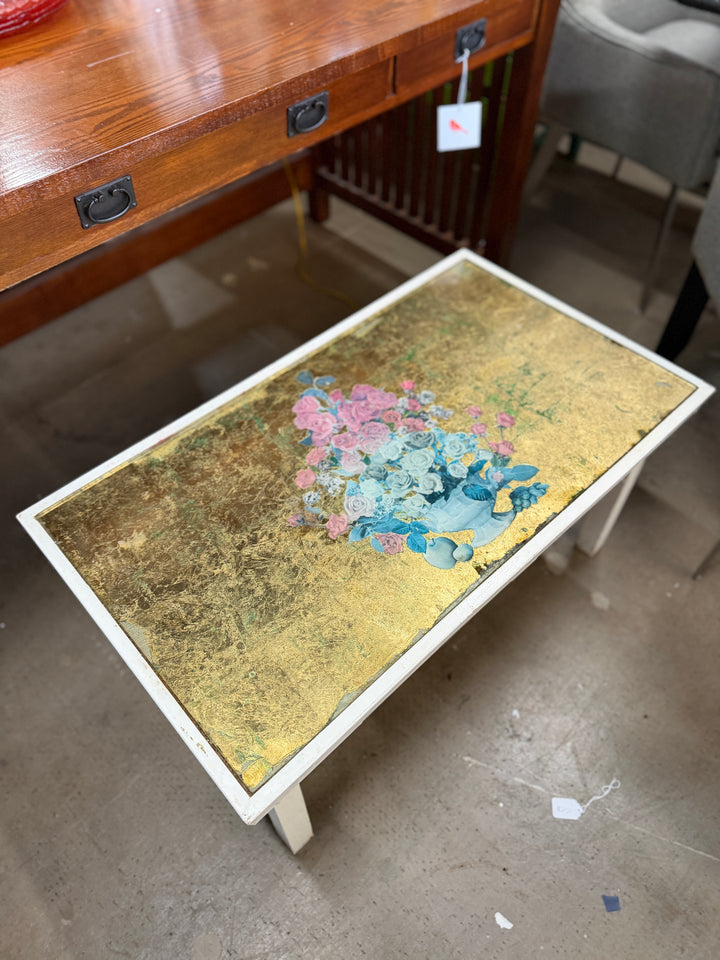 Antique Gold Leaf Coffee Table