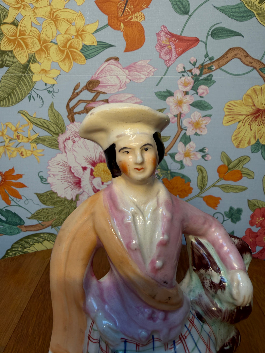 Antique Staffordshire Man in Skirt