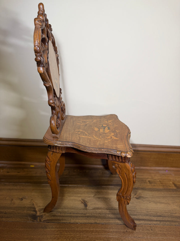 Italian Marquetry Chair