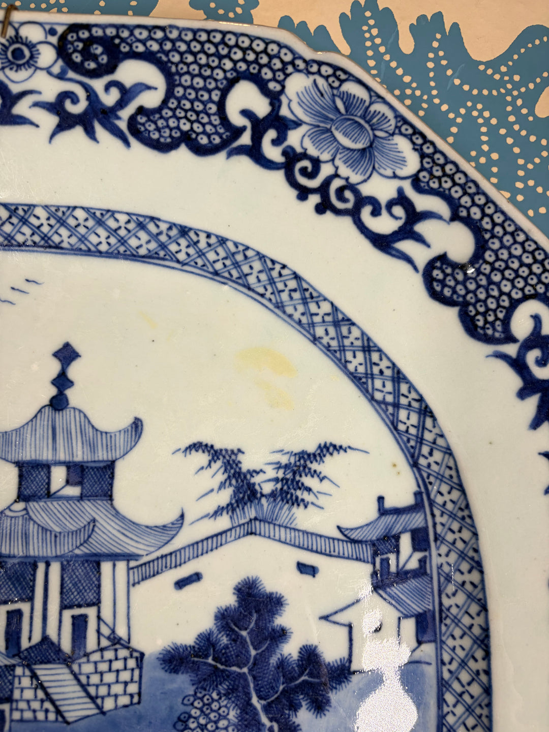 Blue Willow Antique Wall Plate