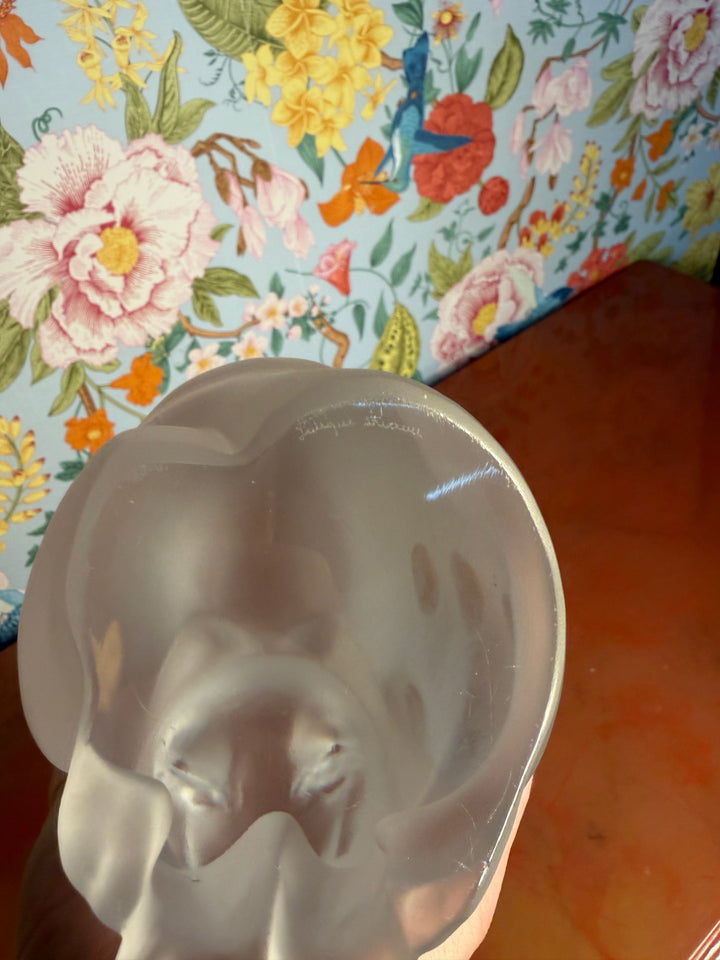 Lalique Cat Small Chip on Ear