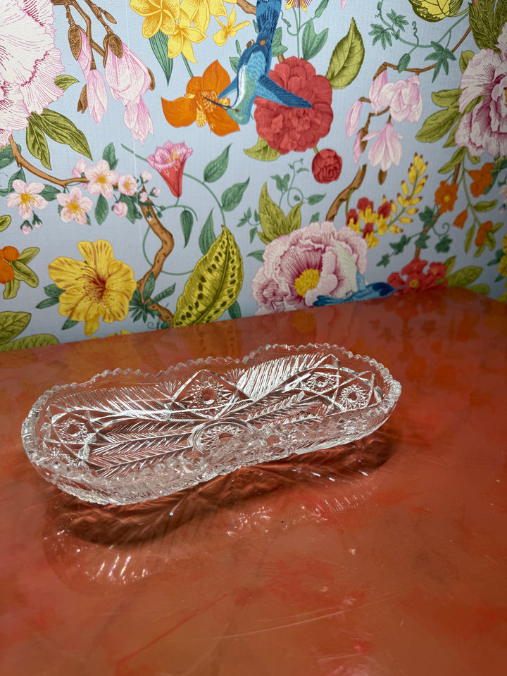 Cut Glass Trinket Dish
