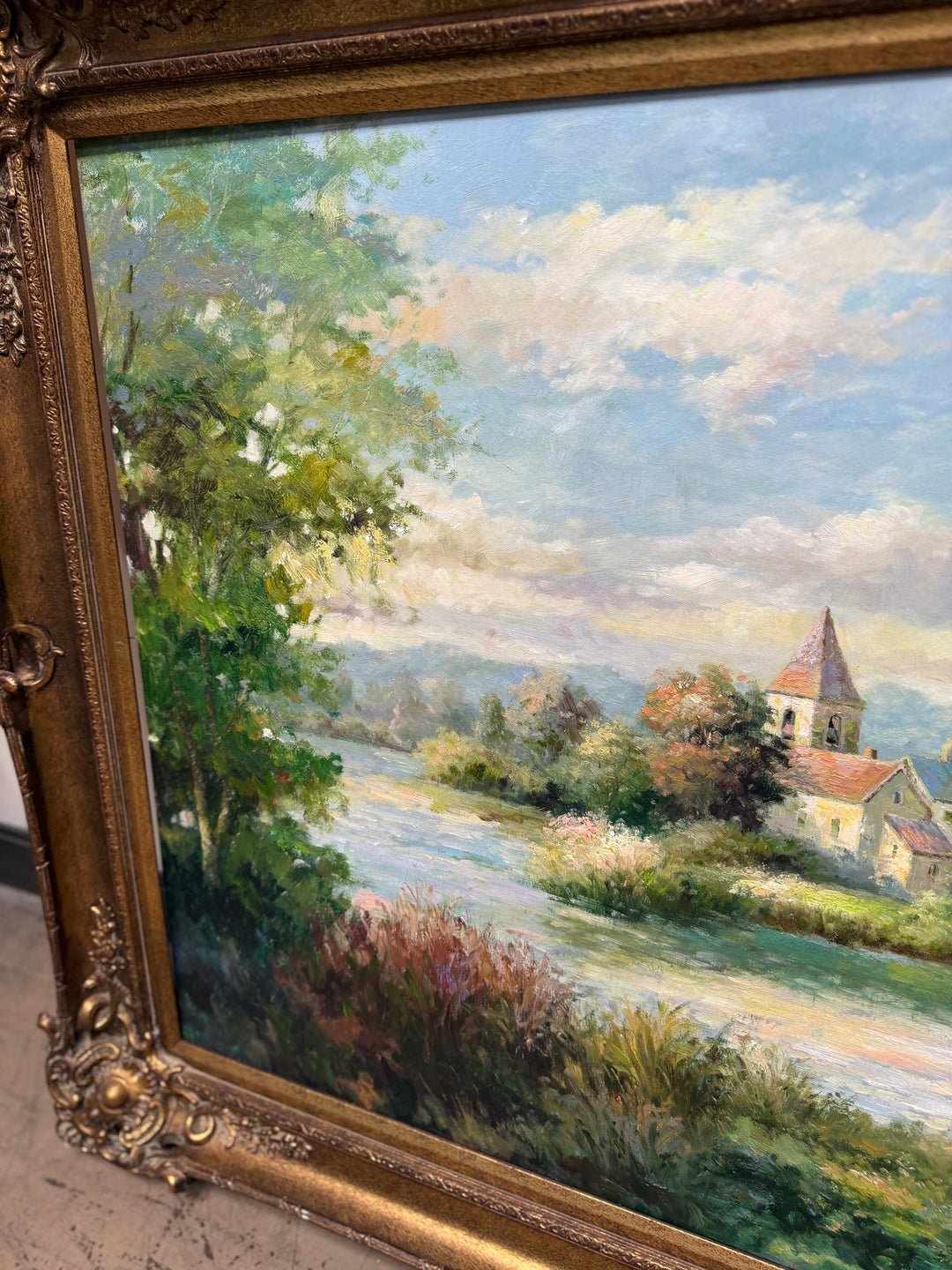 Farm House Original Oil Painting