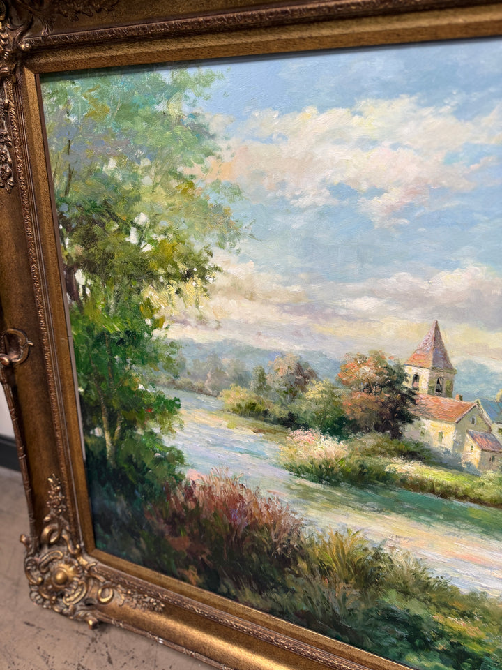Farm House Original Oil Painting