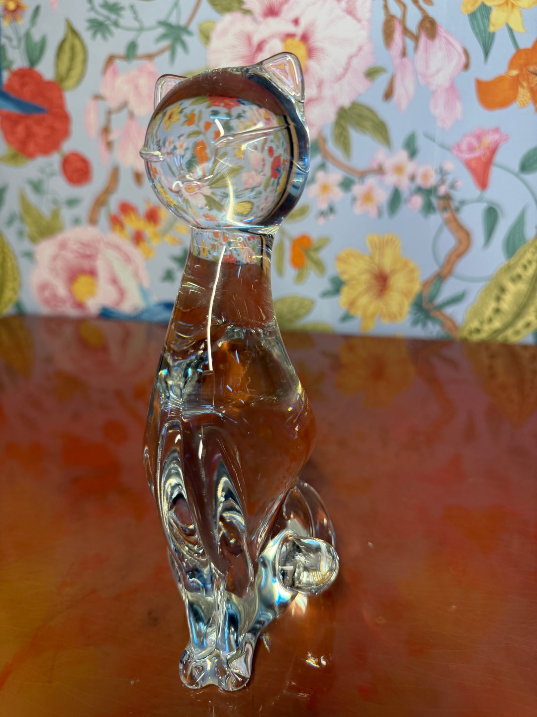 Vintage Glass Cat