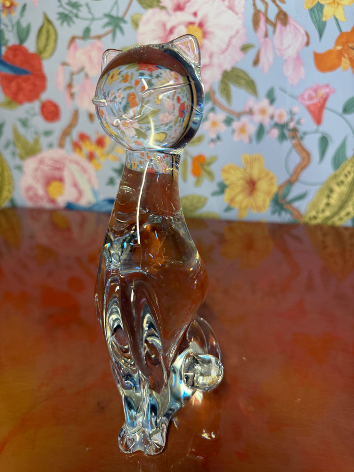 Vintage Glass Cat