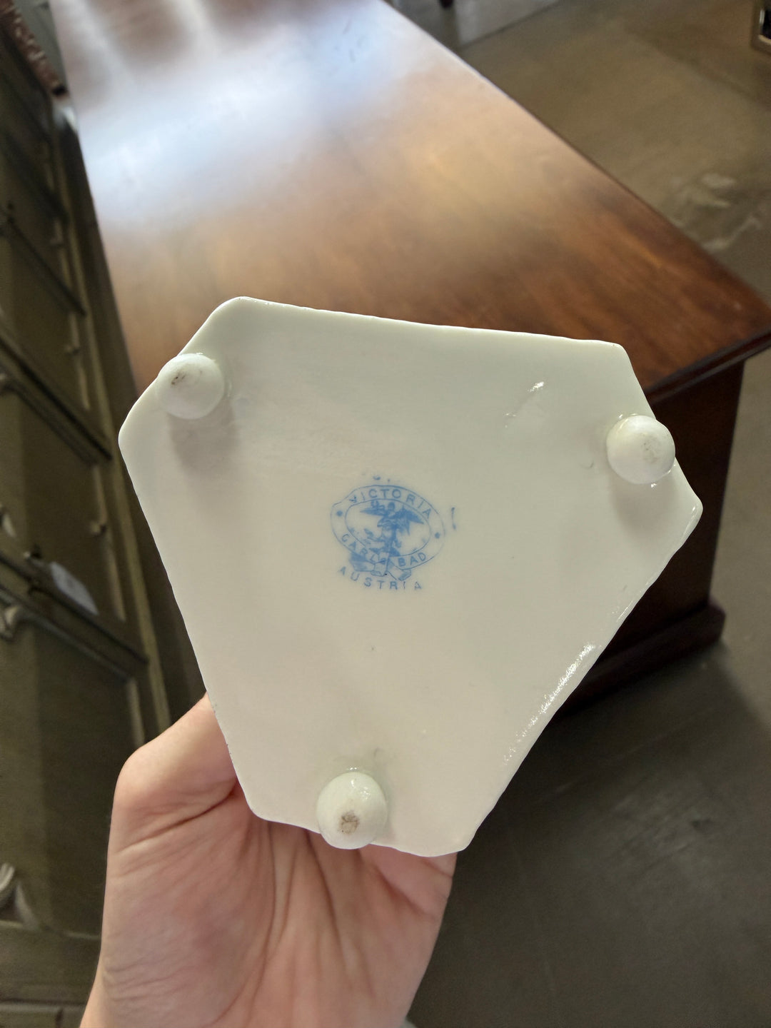 Vintage Triangle Trinket Dish