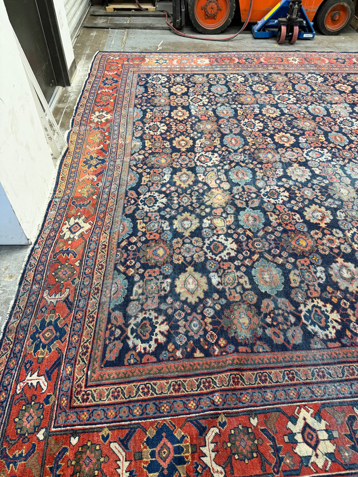 Antique Sultanabad Overall Pattern Mahal