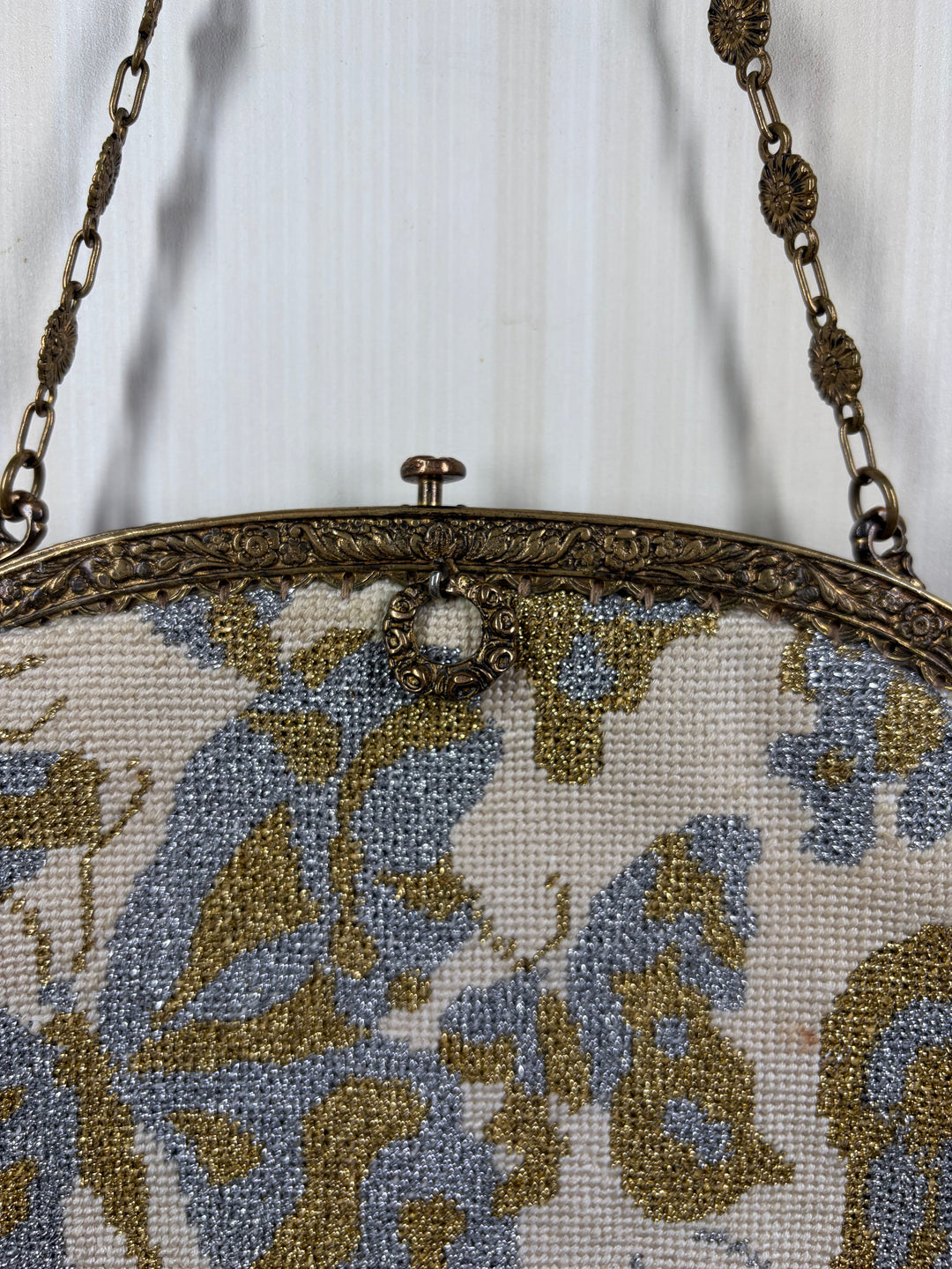 Vintage Butterfly Tapestry Evening Bag