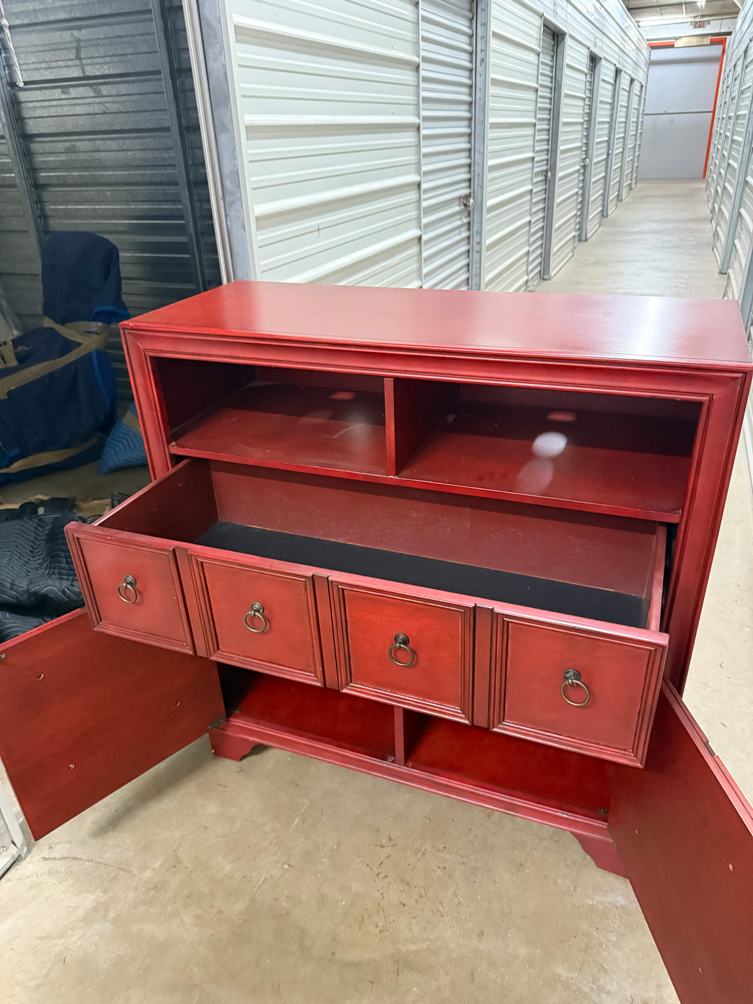 Coast to Coast Red Media Console