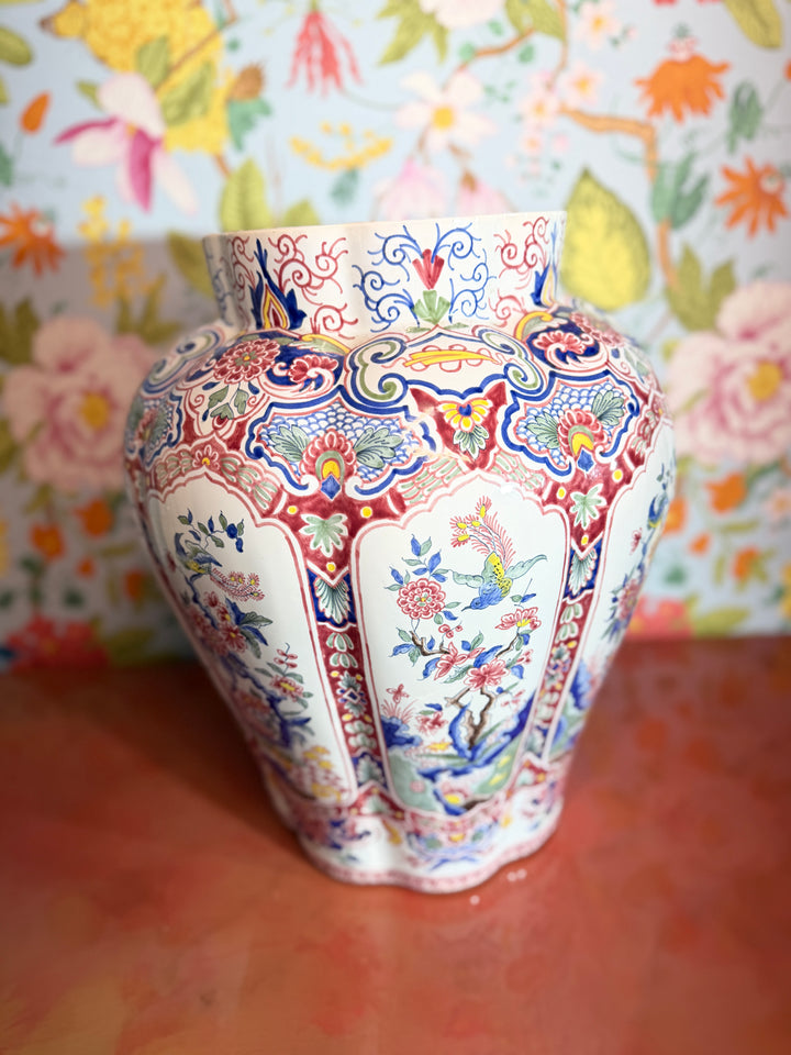 Vintage Hand Painted in France Tiffany & Co Lidded Vase