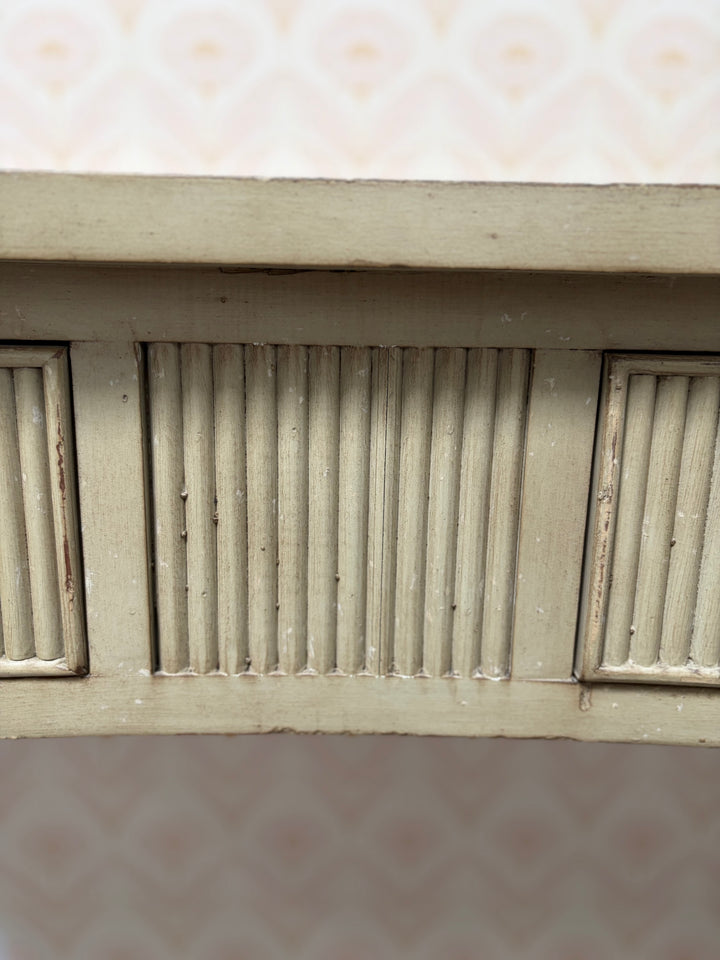 Cream Painted Two-Drawer Console Table