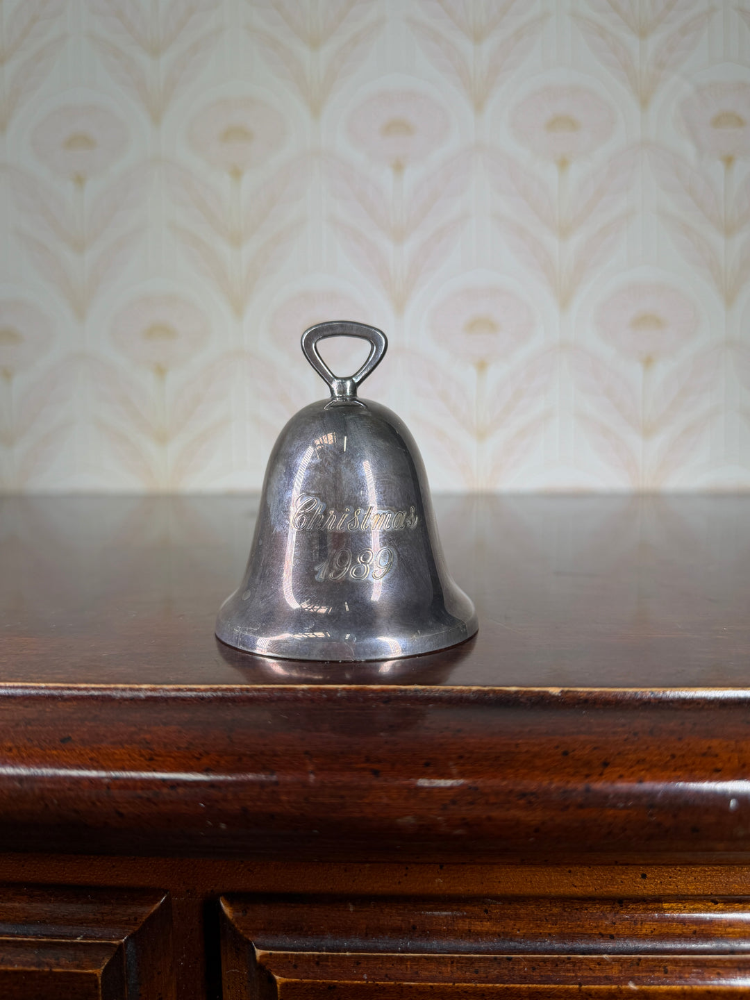 Reed and Barton Silver Plated Bell “Christmas 1989”