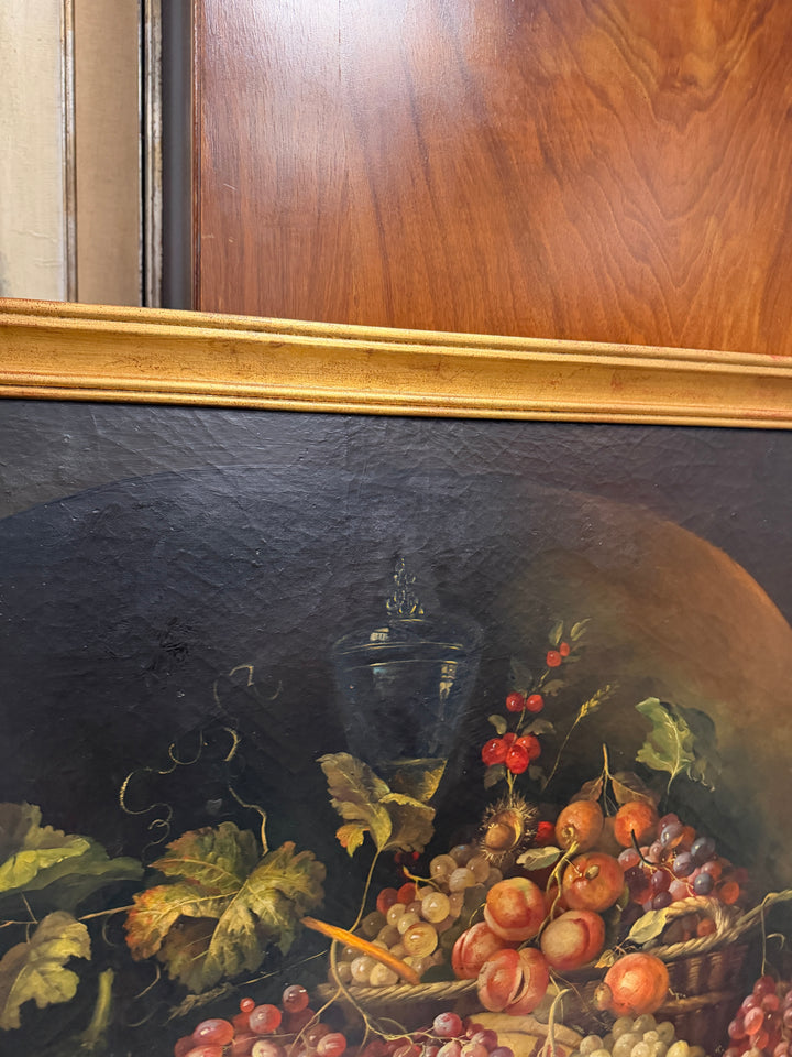 Still Life Fruit Oil on Canvas Painting