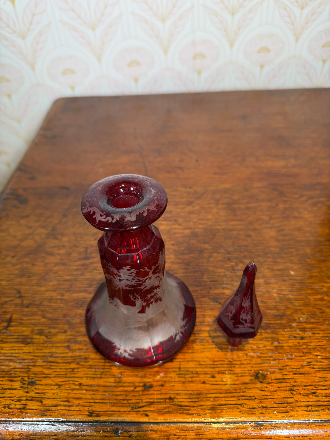 Bohemian Ruby Red Decanter