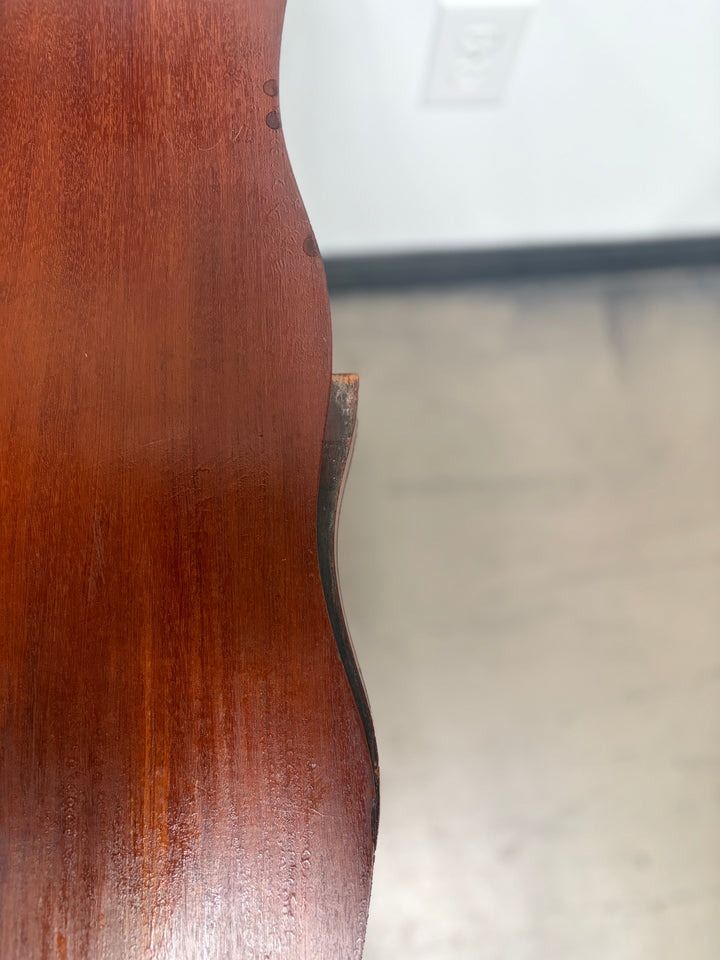 Mahogany Empire-Style Lyre-Base Center Table