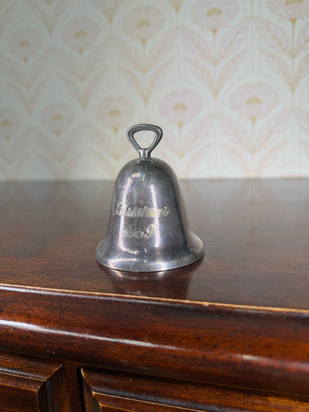 Reed and Barton Silver Plated Bell “Christmas 1989”