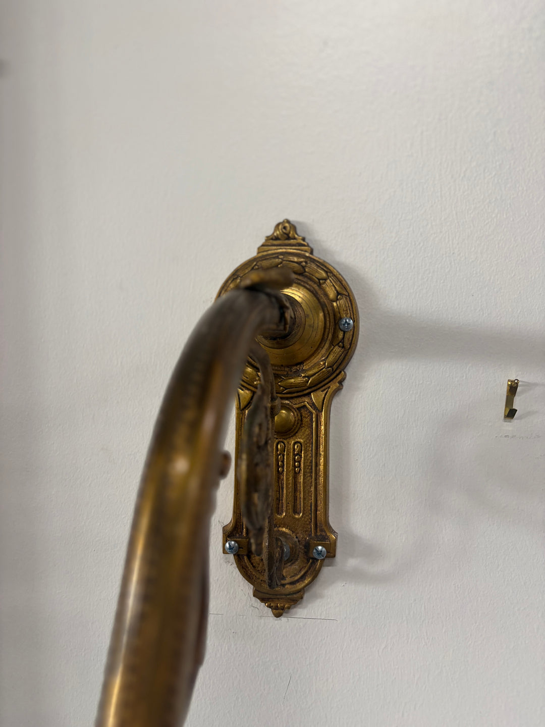 Ornate Gilt Brass Wall Sconces