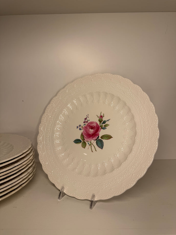 Spode Billingsley Rose Dinner Plates - Set of 11