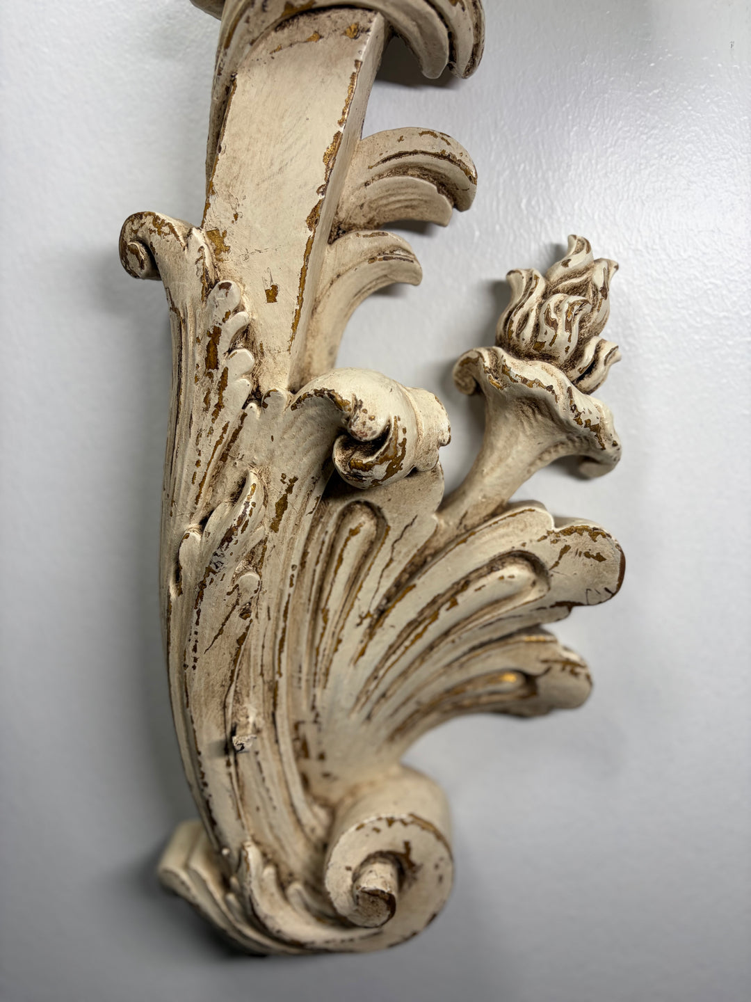 Large Baroque-Style Carved Architectural Arch Wall Ornament