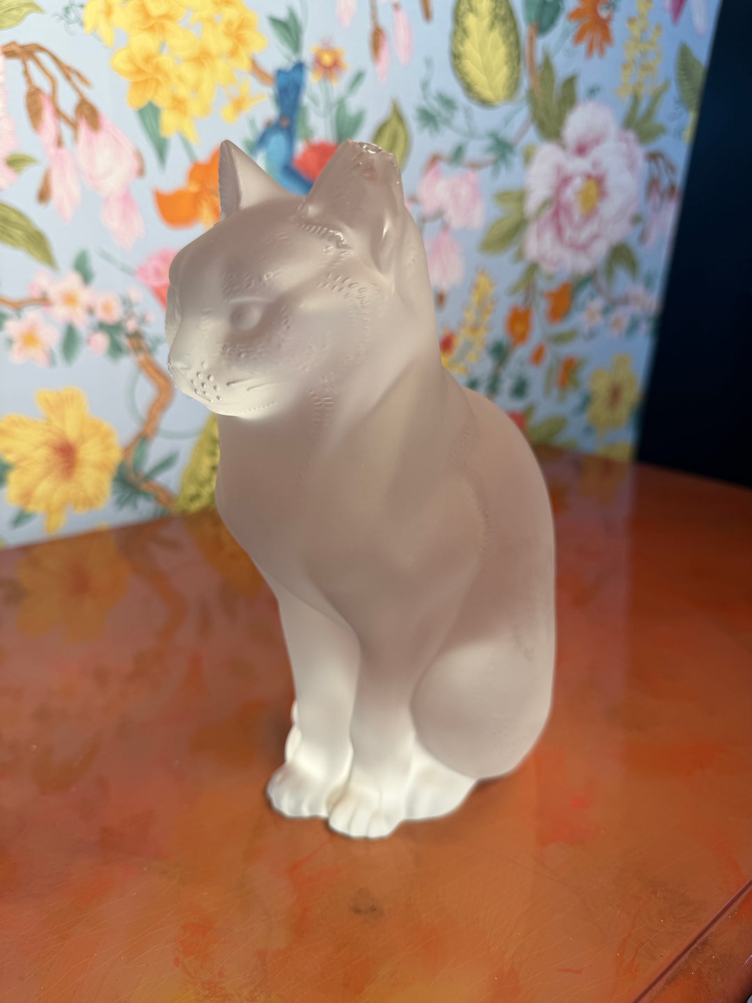 Lalique Cat with Chipped Ear