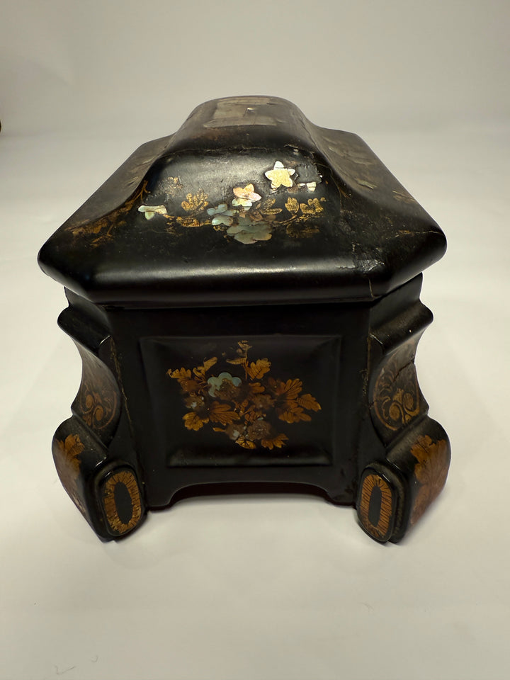 Mother of Pearl Inlaid Lacquer Box