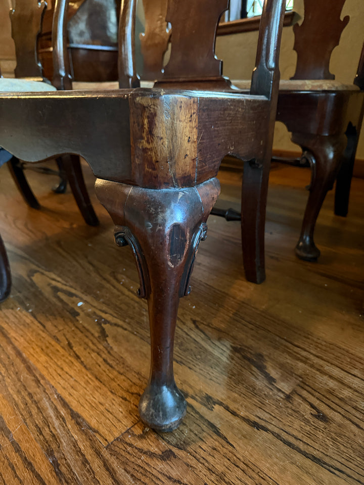 Circa 1720s - 1740s Set of Four George II Side Chairs