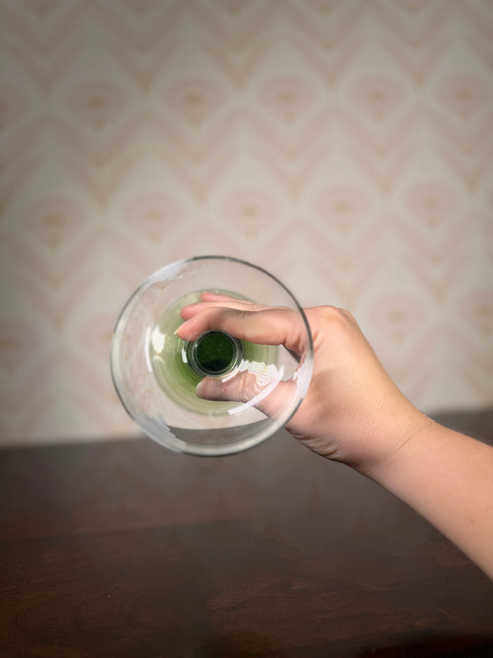 Set of 2 Green Glasses