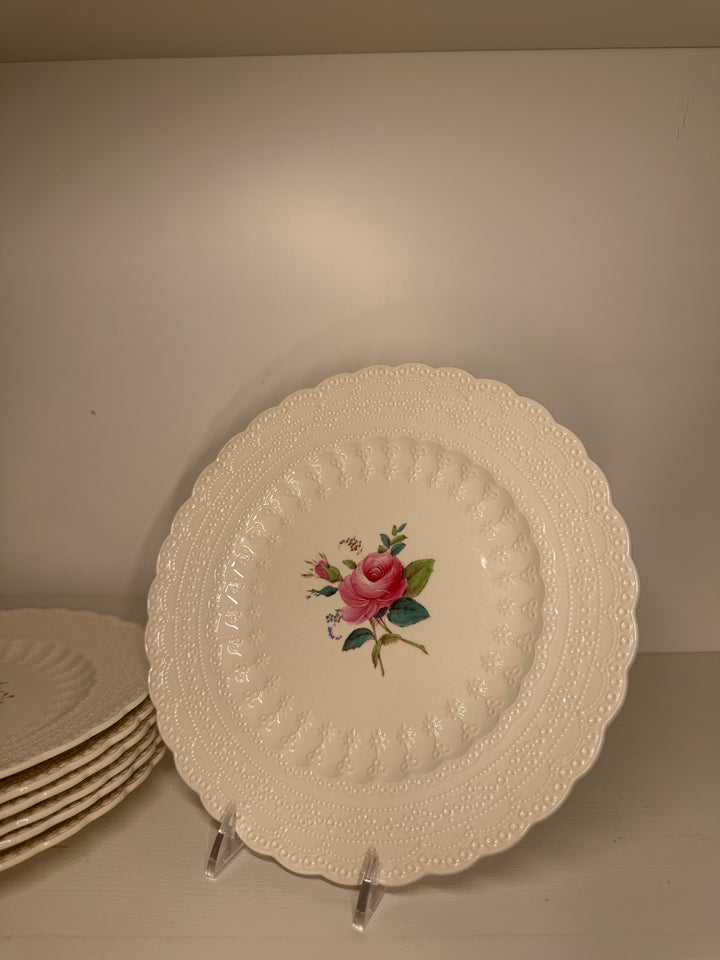Spode Billingsley Rose Salad Plates - Set of 7