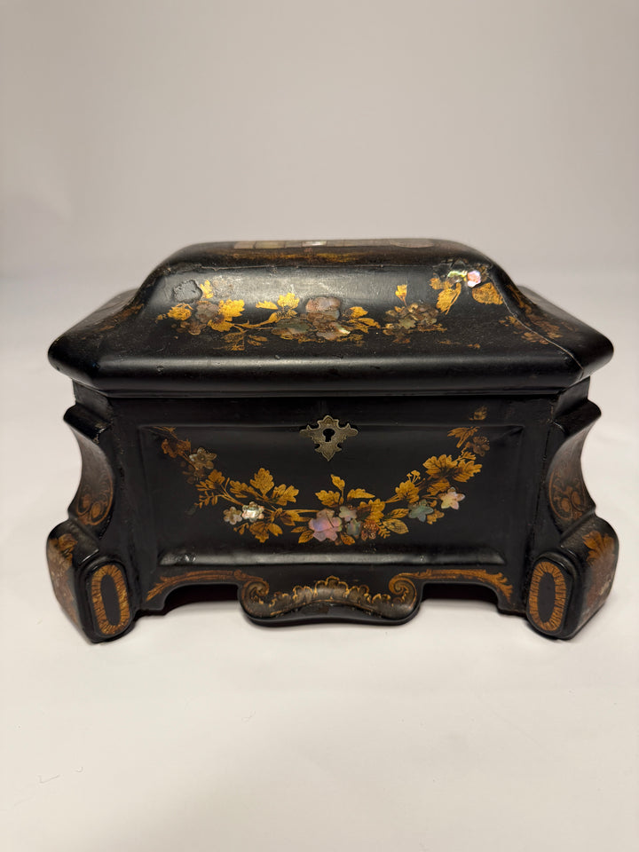 Mother of Pearl Inlaid Lacquer Box