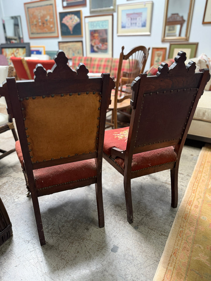 Antique Needlepoint Chairs (Set of 2)