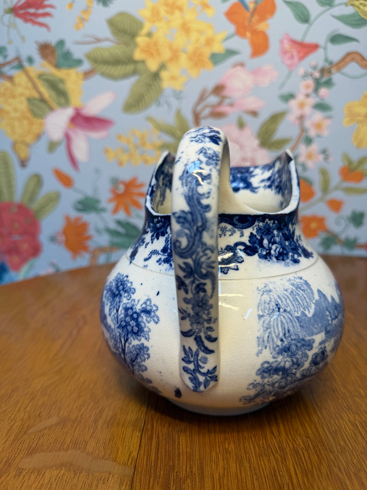 Antique Blue and White Creamer