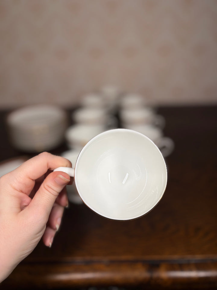 Set of 10 Wedgwood Colorado Cups and Saucers