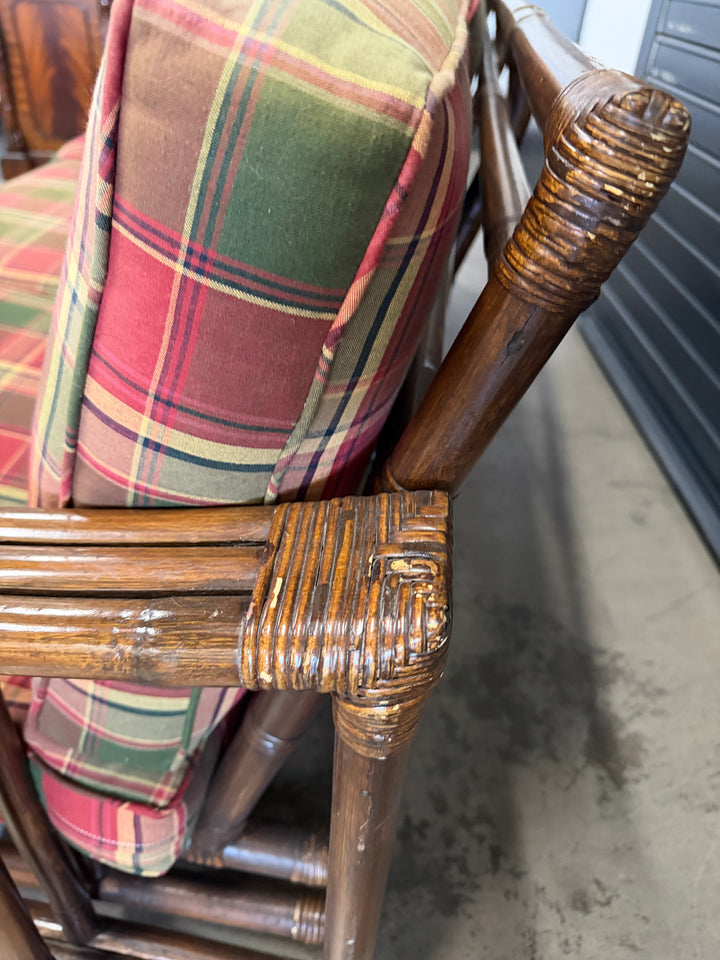 Vintage Bamboo and Rattan Sofa