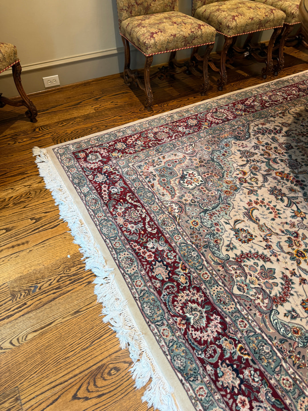 Chinese Tabriz Rug (9 x 11.7 ft) (Online Only Item)
