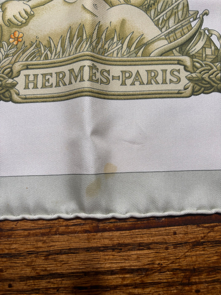 Vintage HERMÈS “Le Matin Neuf” Silk Scarf 90