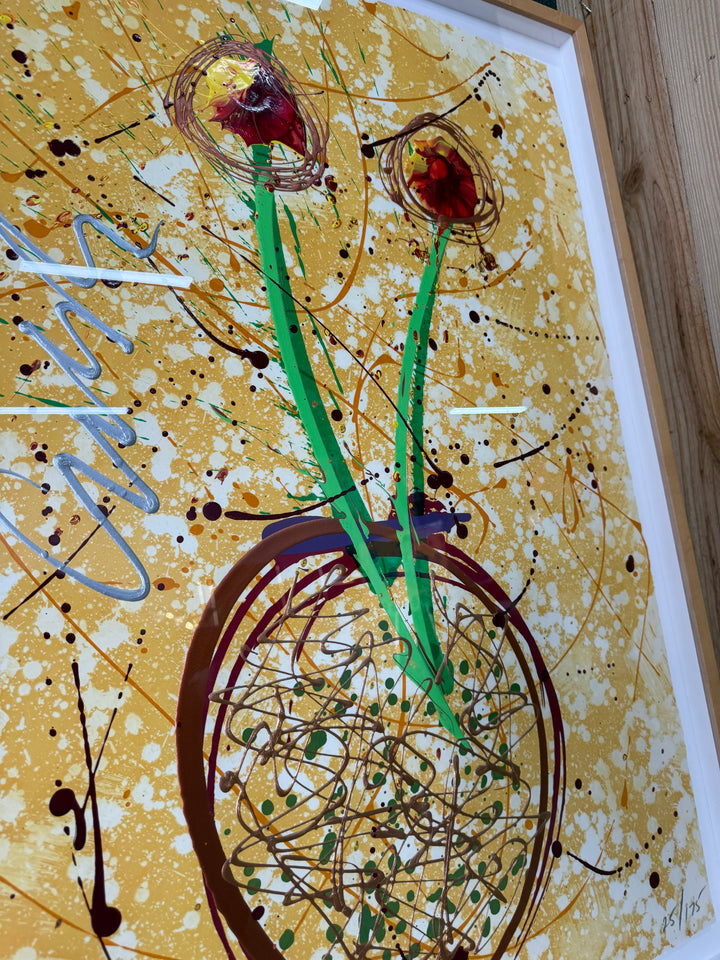 "Copper Duo" - Lithograph with Handwork by Dale Chihuly 25/175