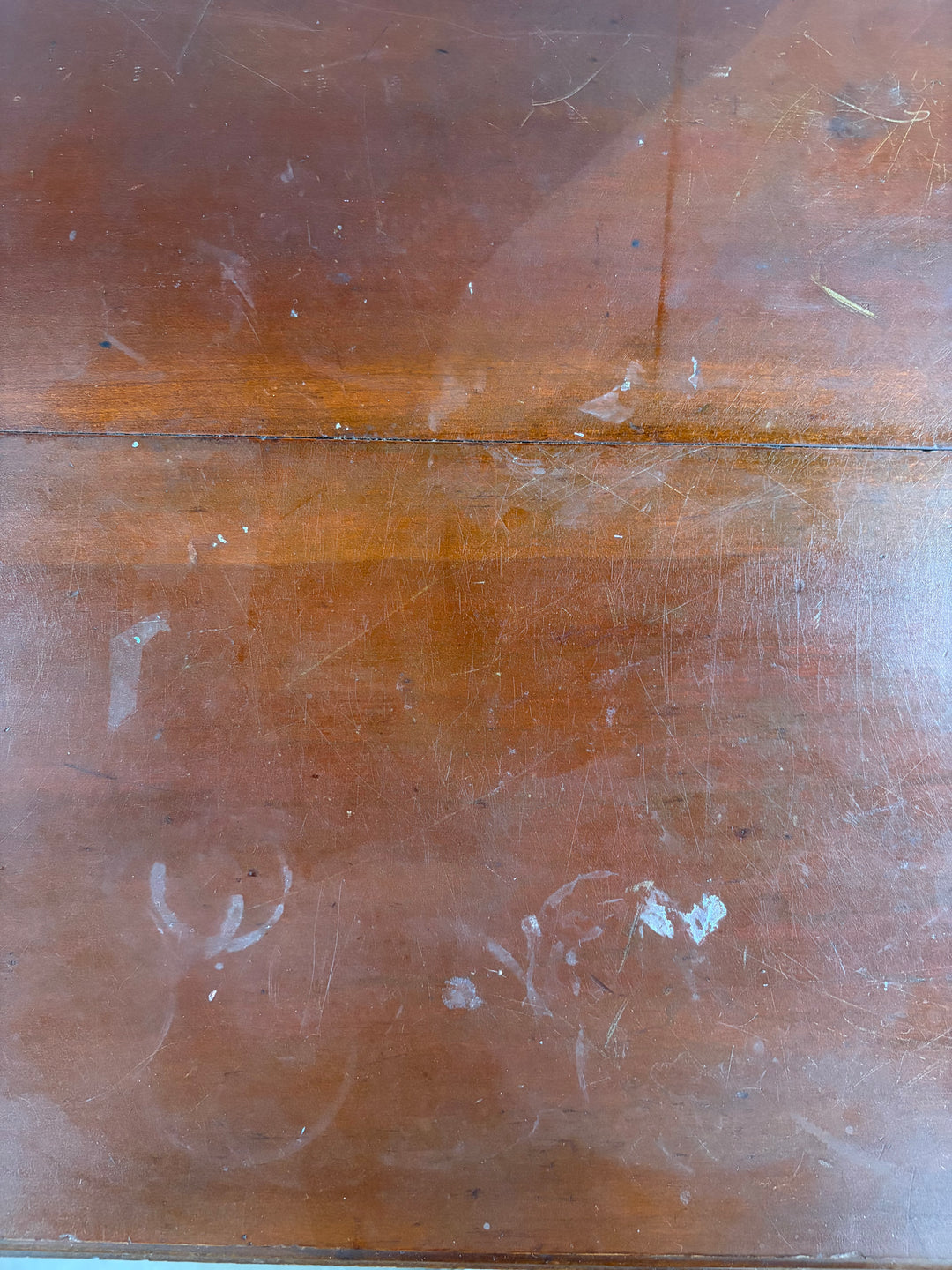 Antique Drop Leaf Table on Wheels