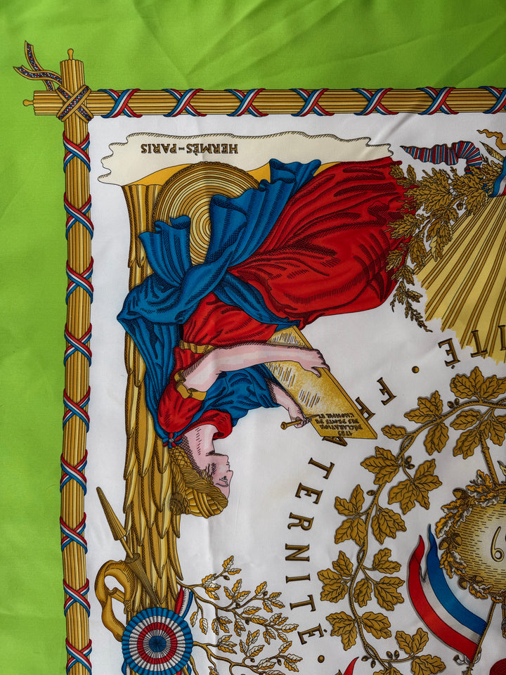 Vintage HERMÈS ‘Liberté Égalité Fraternité’ French Republic 1789 90