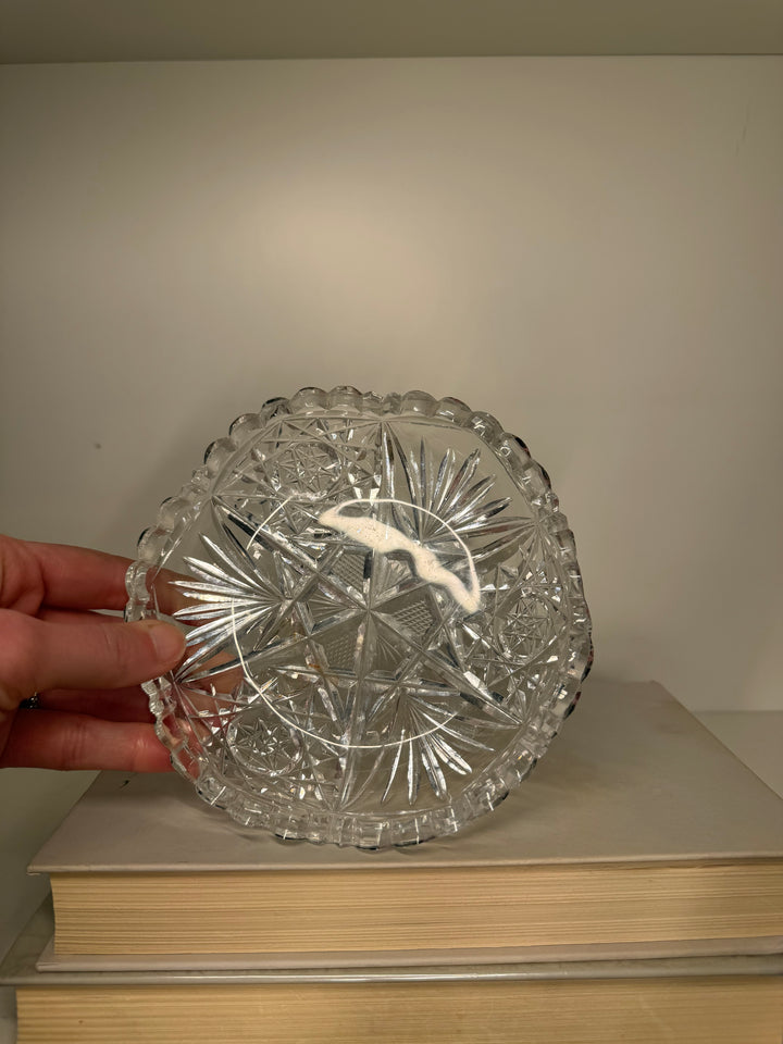 American Brilliant Cut Crystal Bowls - Set of 3