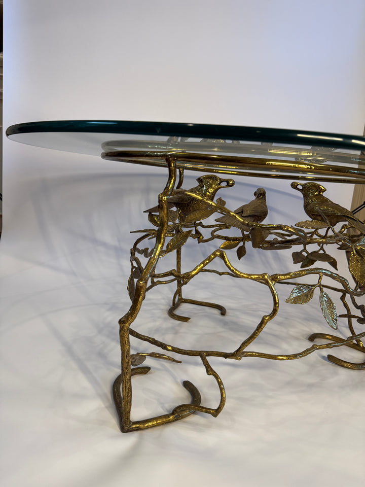 Brass Bird Table