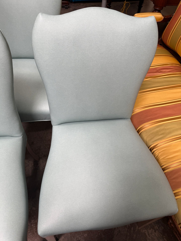 Set of 3 Blue Dining Chairs