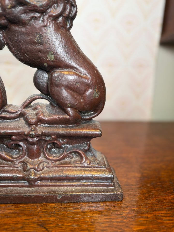 Lion Iron Door Stop