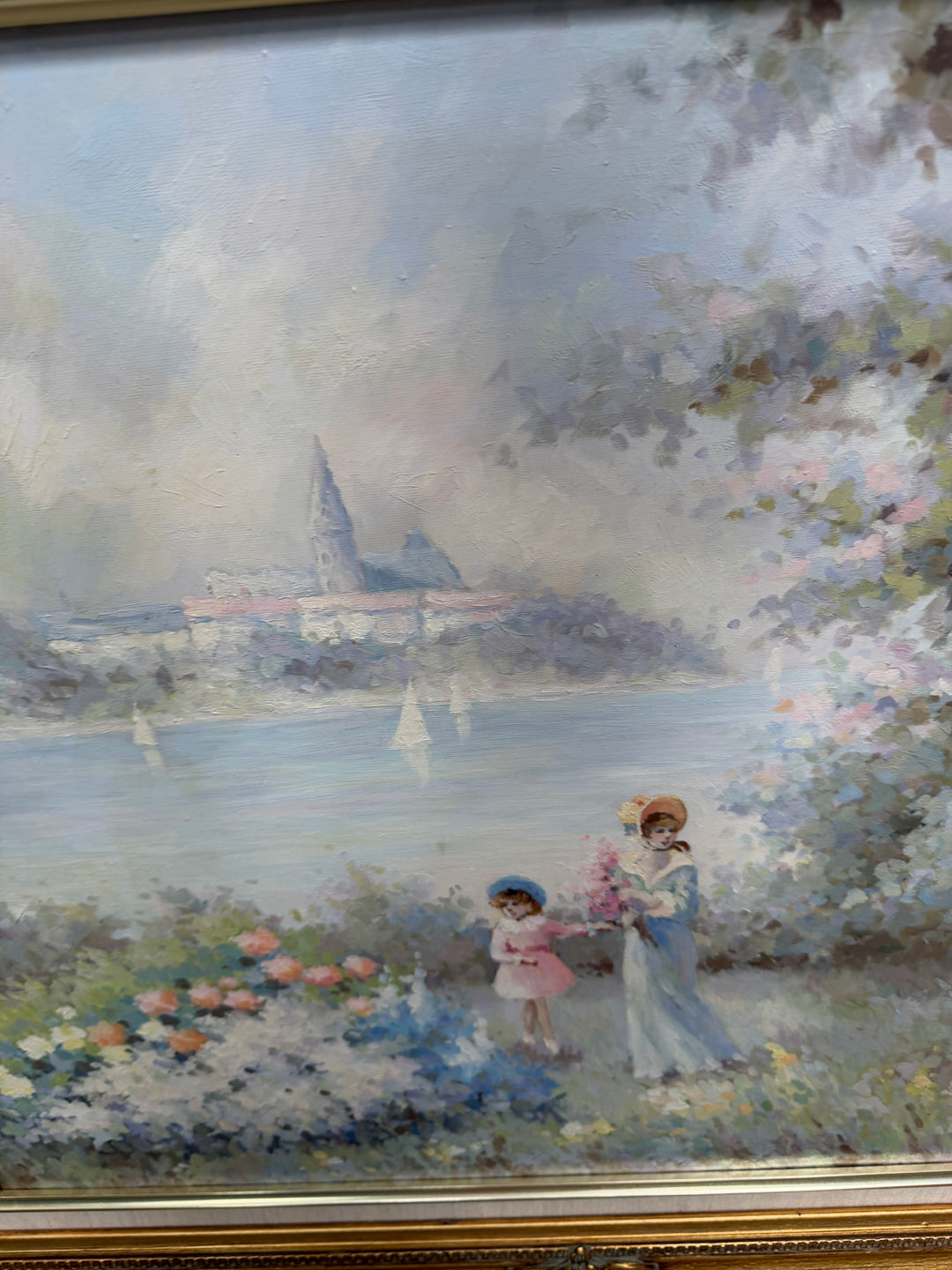 Light and Airy Garden Oil Painting